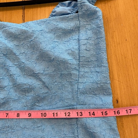 ASTR the Label Womens Blue Maxi Square Chest Tie Open Back New Sleeveless xl - Picture 7 of 15